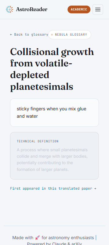Nebula Glossary term detail page